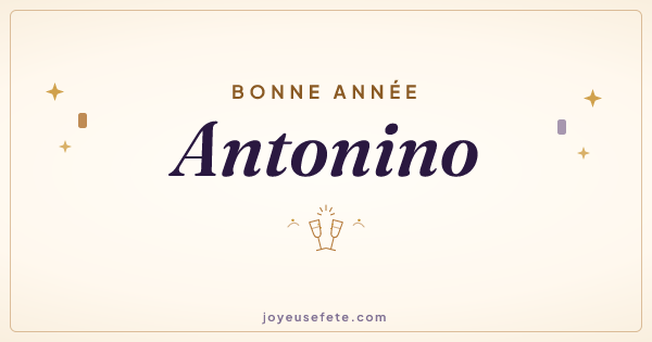 Image « Bonne année Antonino » au format large