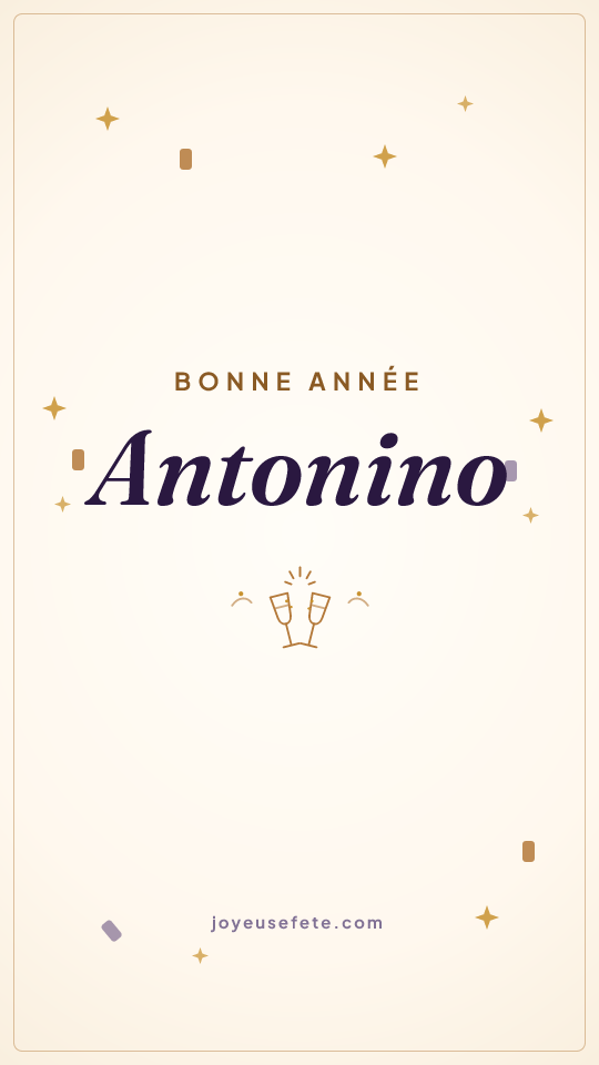 Image « Bonne année Antonino » au format story