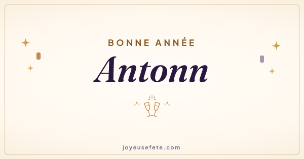 Image « Bonne année Antonn » au format large