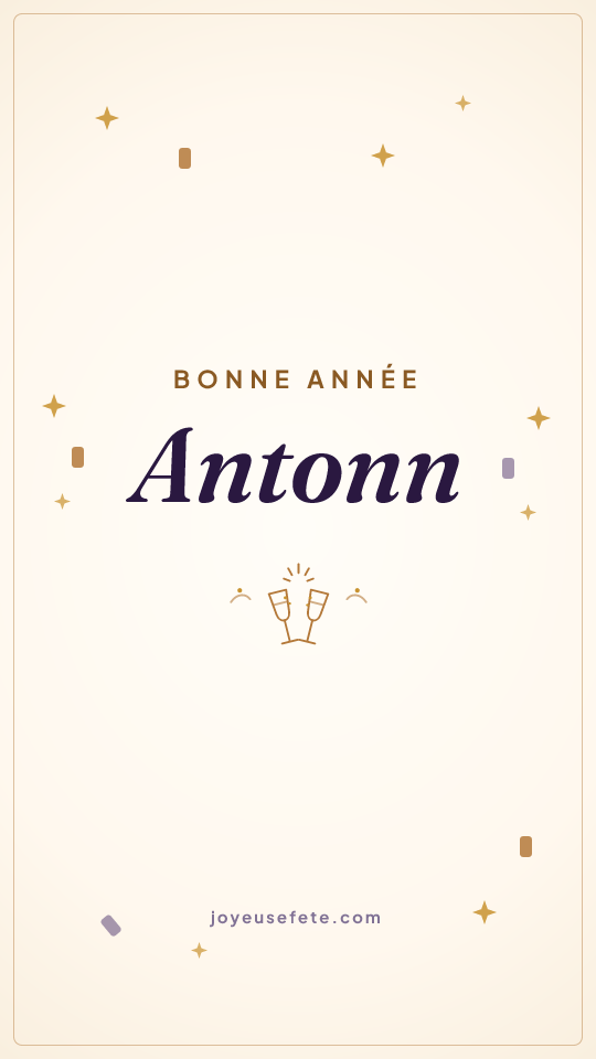Image « Bonne année Antonn » au format story