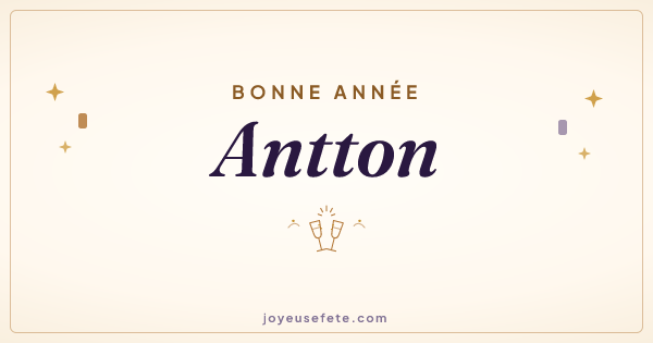 Image « Bonne année Antton » au format large