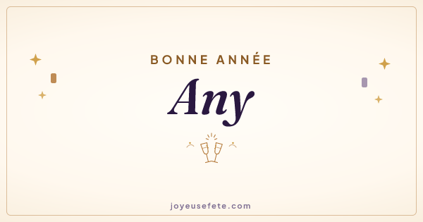 Image « Bonne année Any » au format large