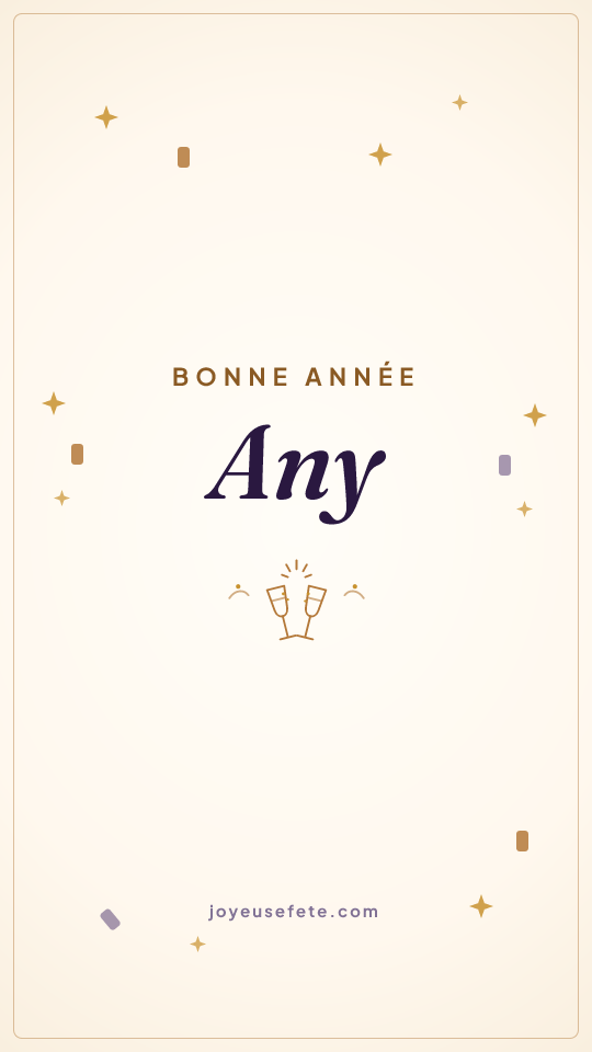 Image « Bonne année Any » au format story