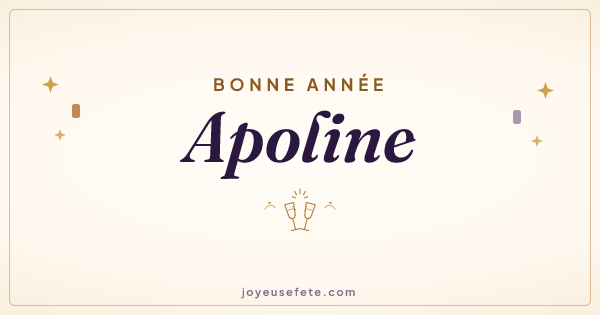Image « Bonne année Apoline » au format large