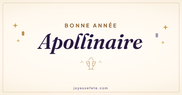 Image « Bonne année Apollinaire » au format large