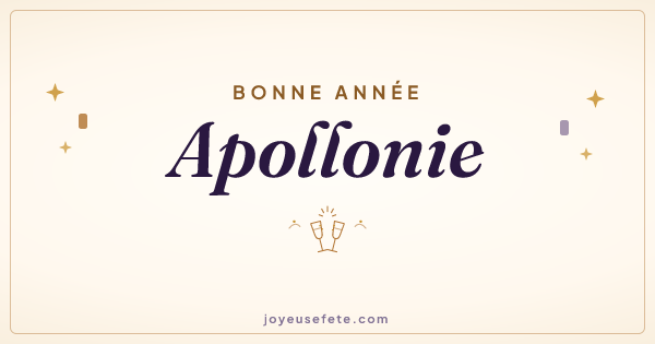 Image « Bonne année Apollonie » au format large