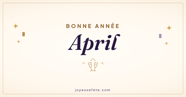 Image « Bonne année April » au format large