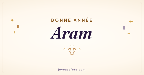 Image « Bonne année Aram » au format large