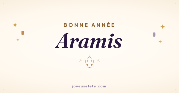 Image « Bonne année Aramis » au format large