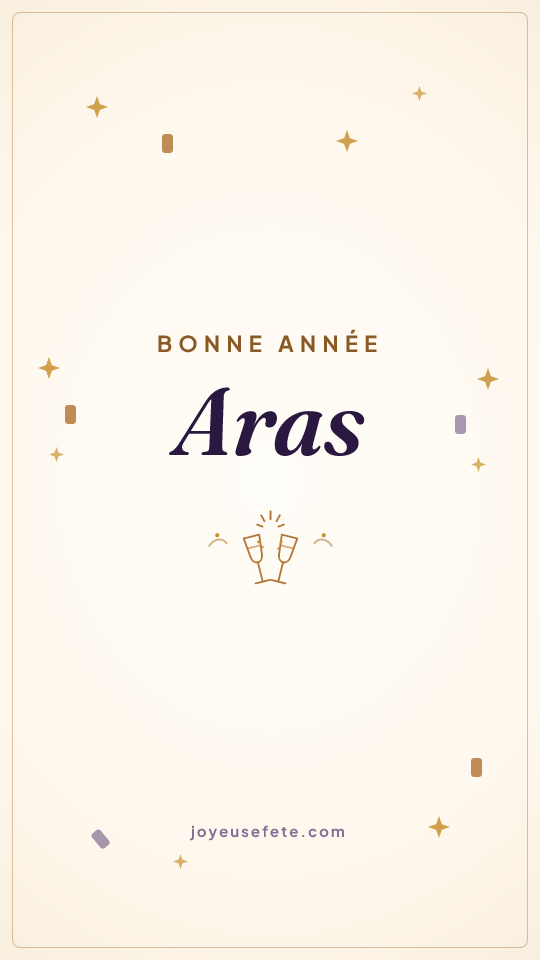 Image « Bonne année Aras » au format story