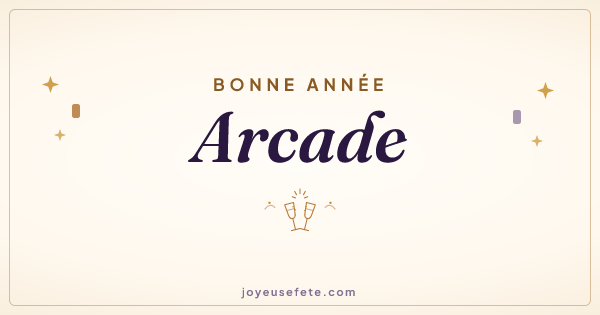 Image « Bonne année Arcade » au format large