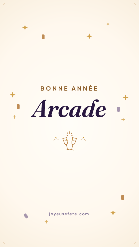 Image « Bonne année Arcade » au format story