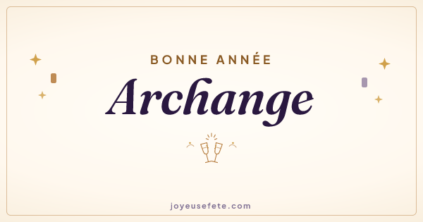 Image « Bonne année Archange » au format large
