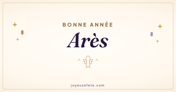 Image « Bonne année Arès » au format large