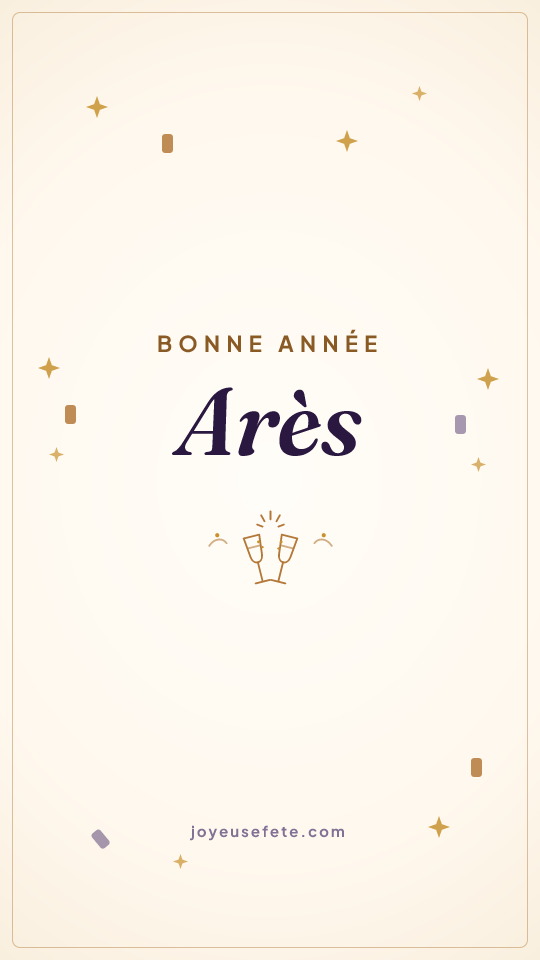 Image « Bonne année Arès » au format story