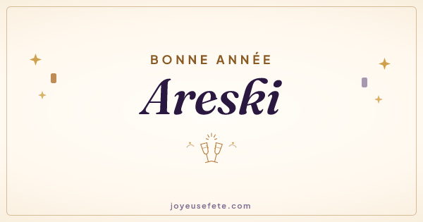 Image « Bonne année Areski » au format large