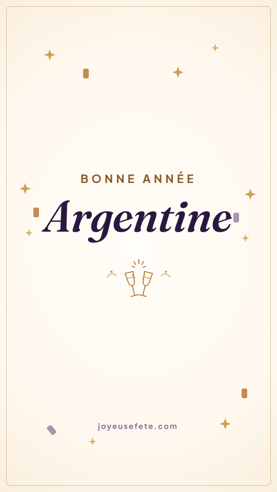 Image « Bonne année Argentine » au format story