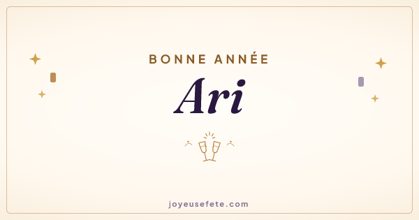 Image « Bonne année Ari » au format large