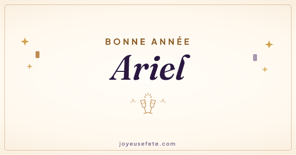 Image « Bonne année Ariel » au format large