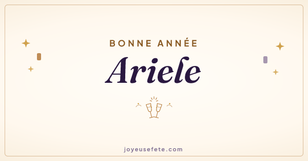 Image « Bonne année Ariele » au format large
