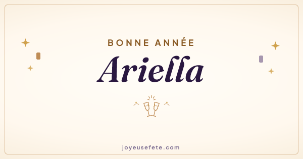 Image « Bonne année Ariella » au format large