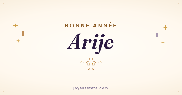 Image « Bonne année Arije » au format large