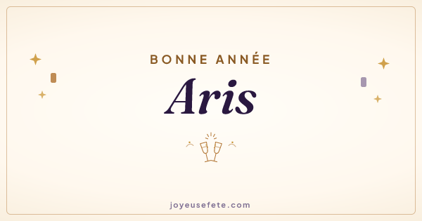 Image « Bonne année Aris » au format large
