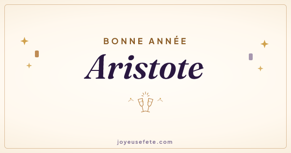 Image « Bonne année Aristote » au format large