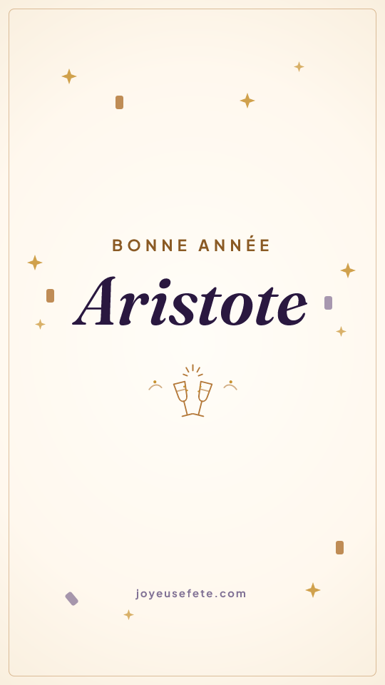 Image « Bonne année Aristote » au format story