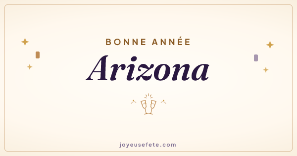 Image « Bonne année Arizona » au format large