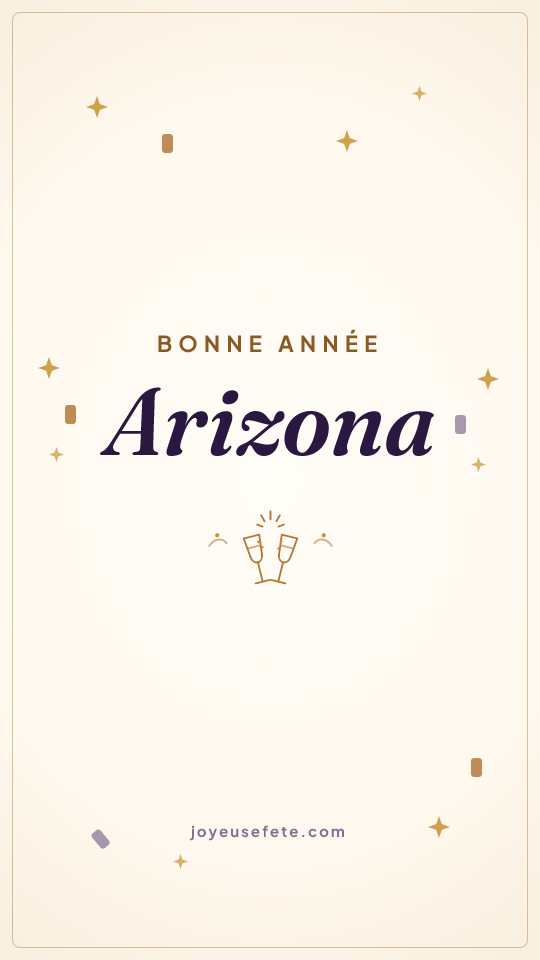Image « Bonne année Arizona » au format story