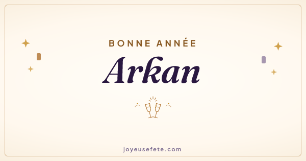 Image « Bonne année Arkan » au format large