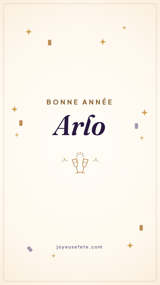 Image « Bonne année Arlo » au format story