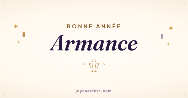 Image « Bonne année Armance » au format large