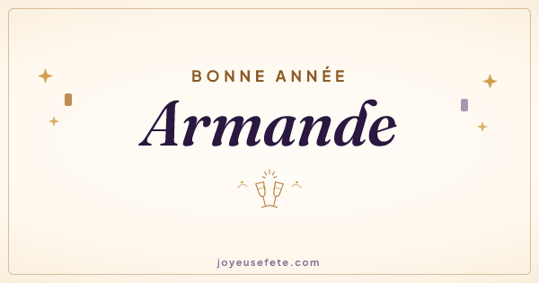 Image « Bonne année Armande » au format large