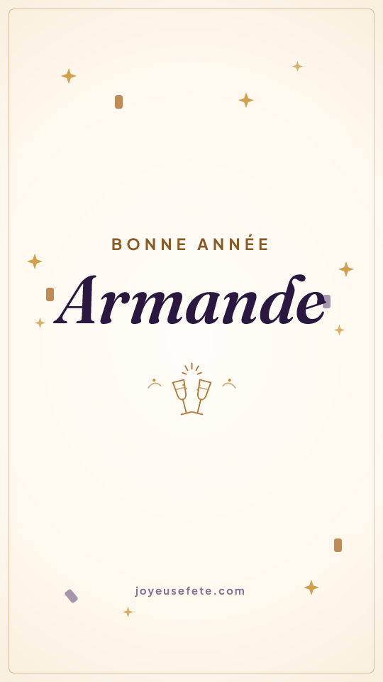 Image « Bonne année Armande » au format story