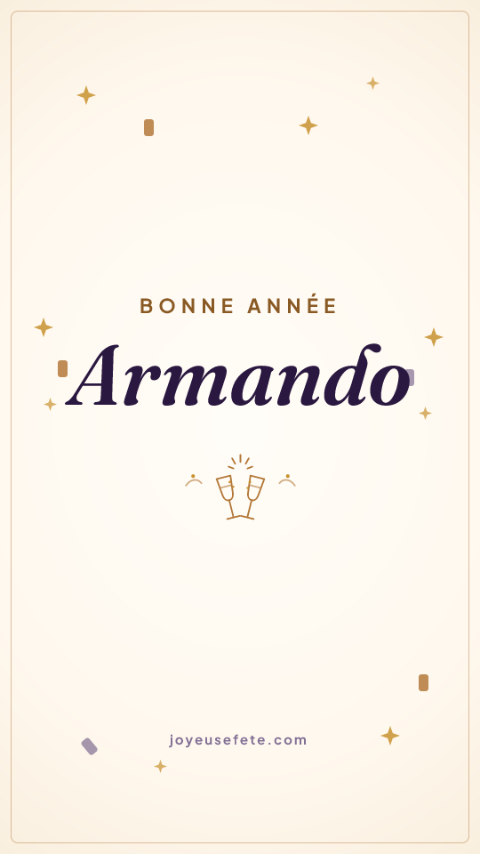 Image « Bonne année Armando » au format story