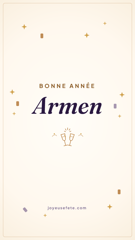 Image « Bonne année Armen » au format story