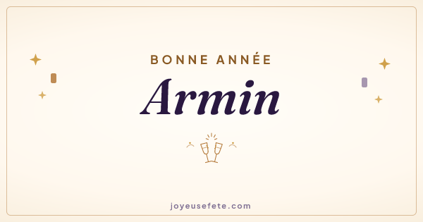 Image « Bonne année Armin » au format large