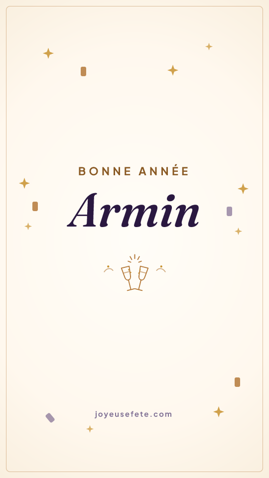 Image « Bonne année Armin » au format story