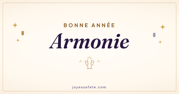Image « Bonne année Armonie » au format large