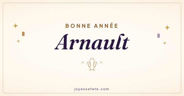 Image « Bonne année Arnault » au format large