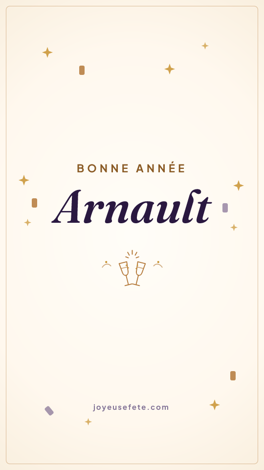 Image « Bonne année Arnault » au format story