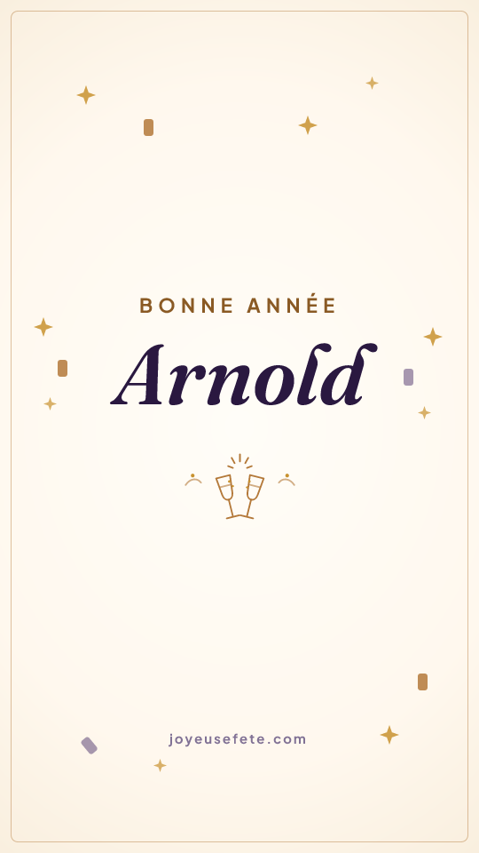 Image « Bonne année Arnold » au format story