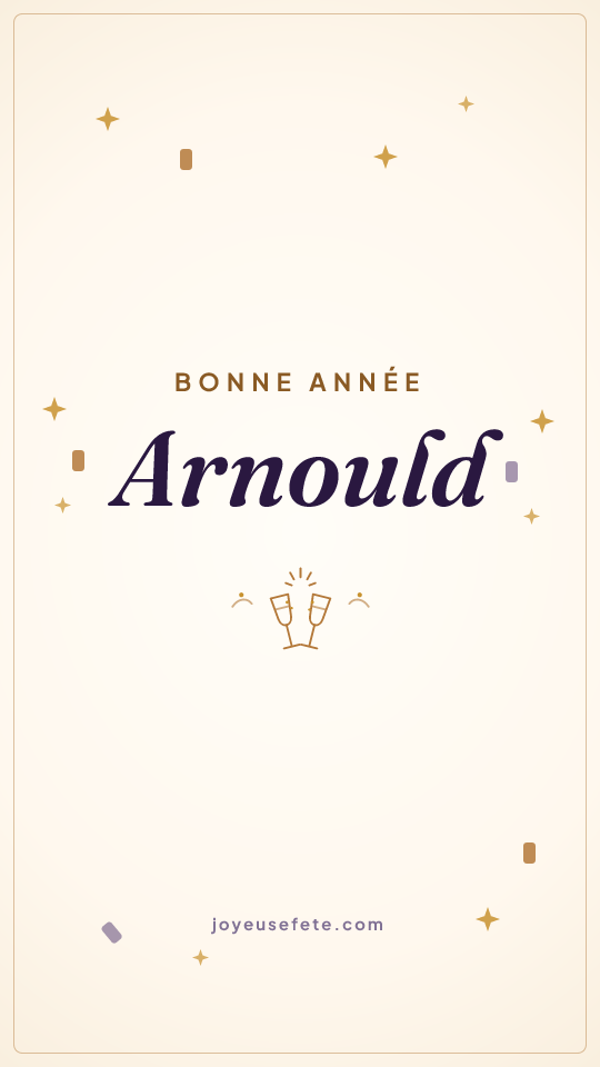 Image « Bonne année Arnould » au format story