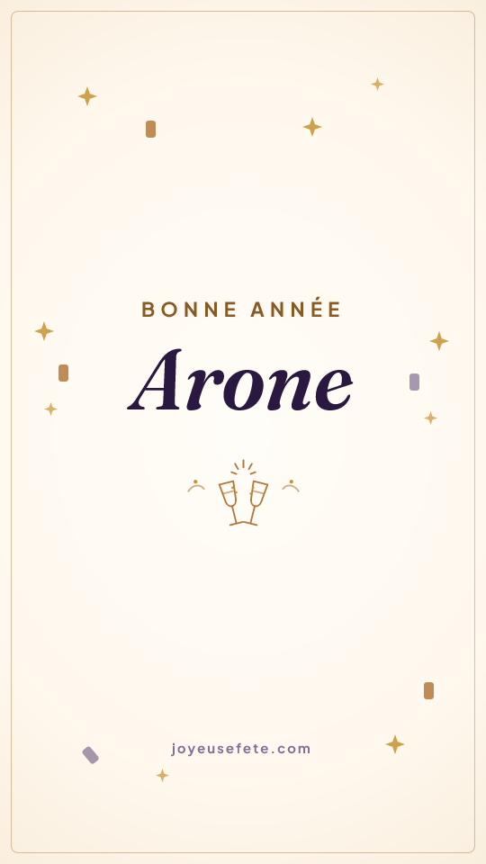 Image « Bonne année Arone » au format story