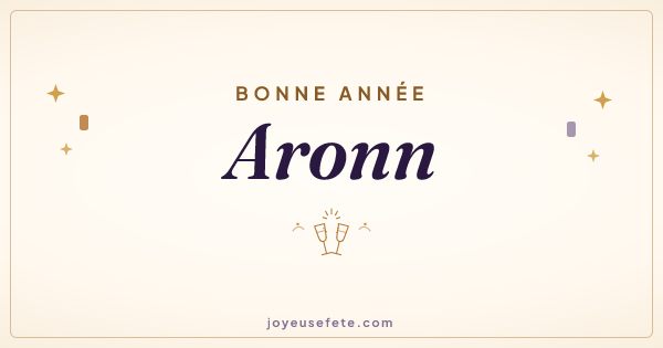 Image « Bonne année Aronn » au format large