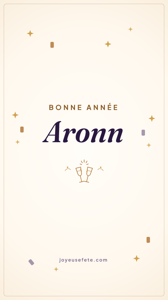 Image « Bonne année Aronn » au format story