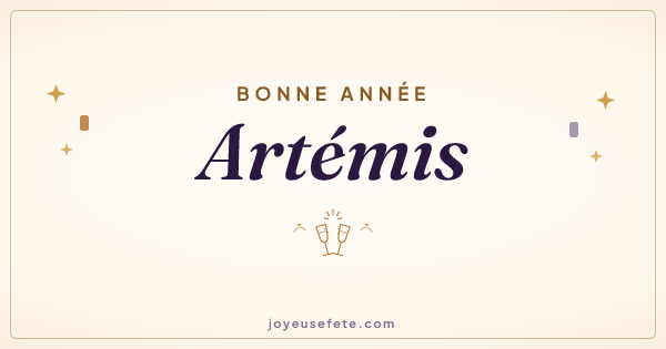 Image « Bonne année Artémis » au format large
