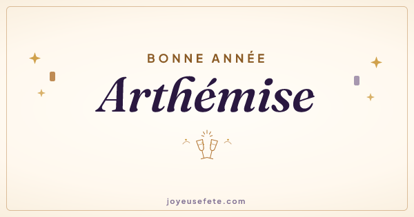 Image « Bonne année Arthémise » au format large